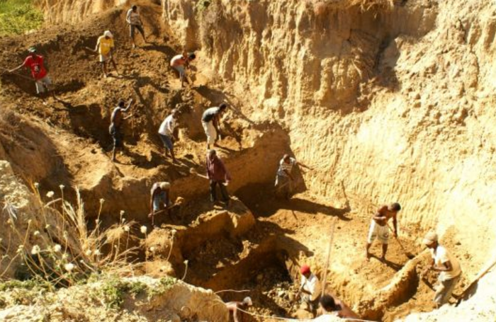 Situs penggalian di Christmas River, Madagascar 