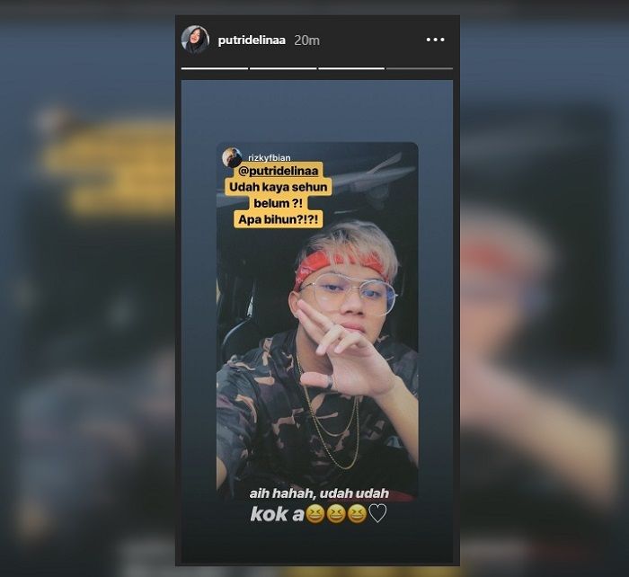 Rezky Febian dan Putry Delina Tetap Pamer Keakraban