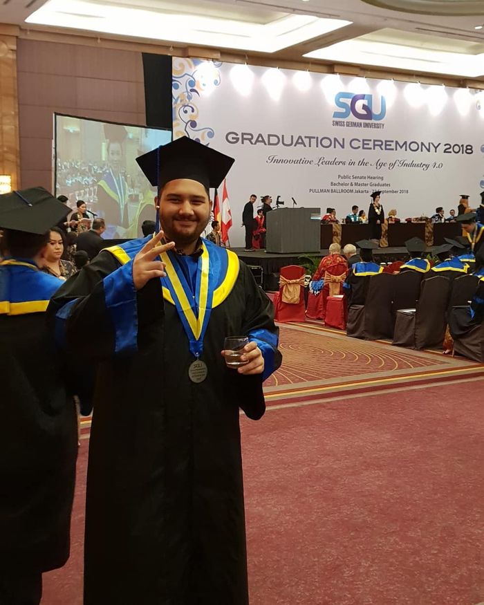 Nigel Philo Abdy saat wisuda