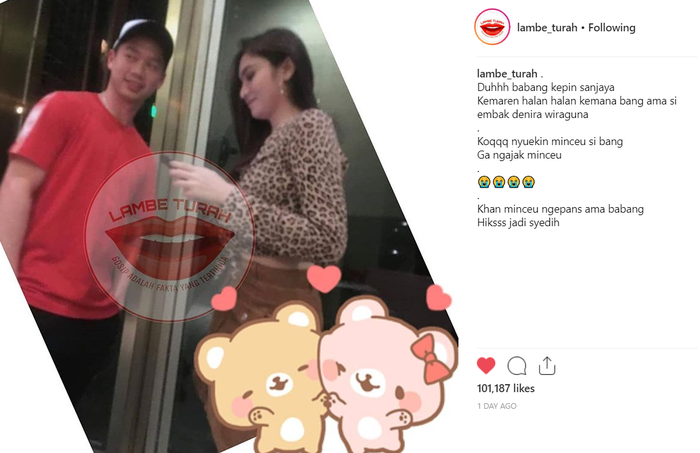 Foto yang tersebar di akun gosip