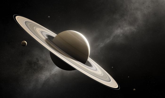 Titan dan Saturnus.