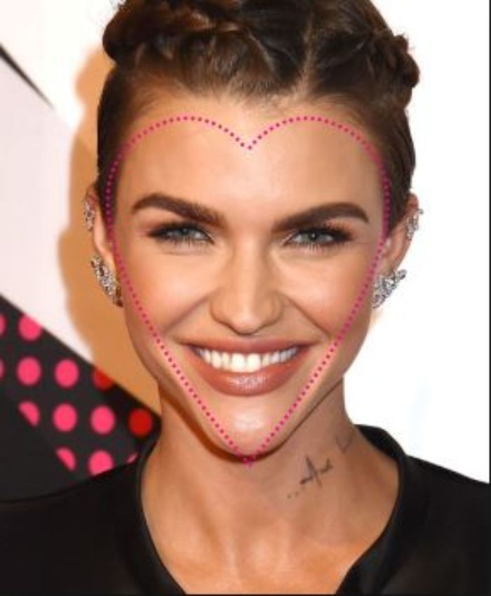 Wajah Berbentuk Hati