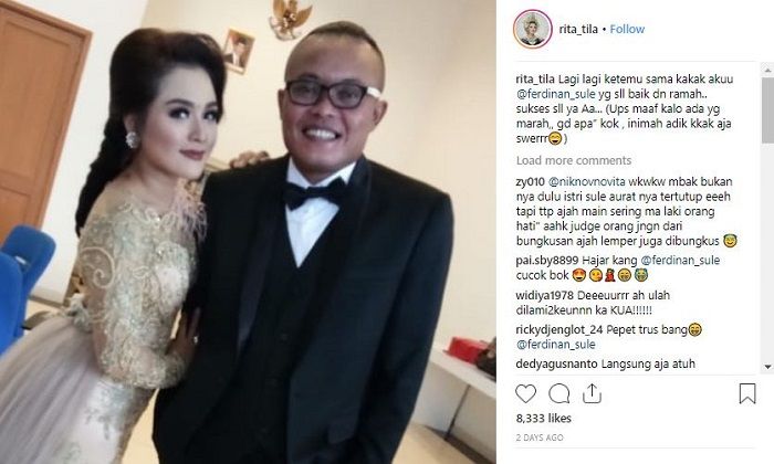 Rita Tila menegaskan jika dirinya dan Sule hanya kakak adik