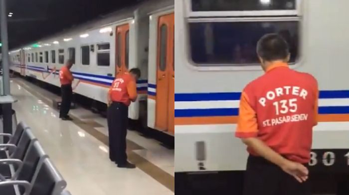 Para porter Stasiun Pasar Senen Jakarta 