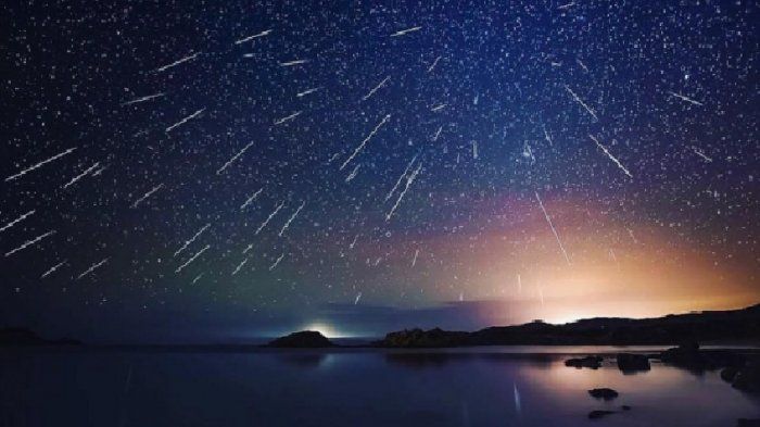 Ilustrasi hujan meteor Orionid
