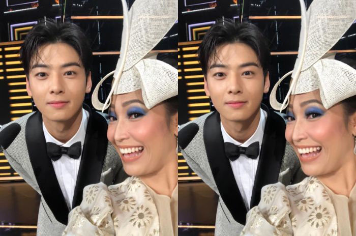 Ayu Dewi selfie bareng Cha Eun Woo Astro.