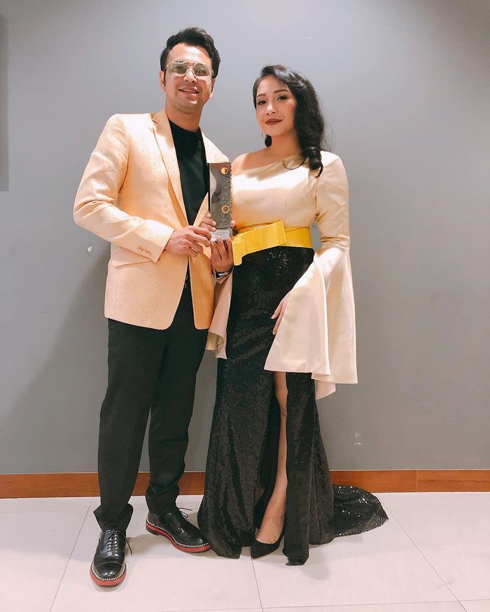 Penampilan Nagita Slavina di Indonesian Television Awards 2018.