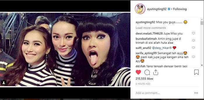 Ayu Ting Ting unggah potret kebersamaan Cecepy.