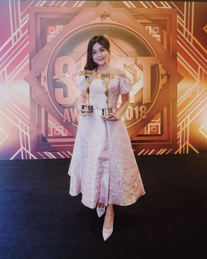 Brisia Jodie saat hadiri Silet Awards 2018