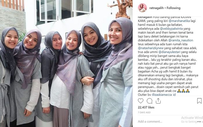 Ratna Galih menceritakan kondisi perutnya yang mendadak membemkak seperti wanita hamil.