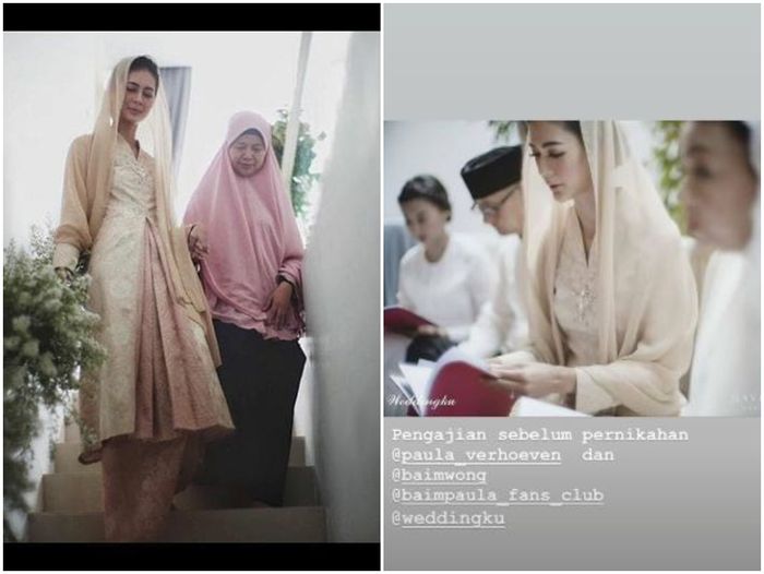 Potret cantik Paula Verhoeven di acara pengajian