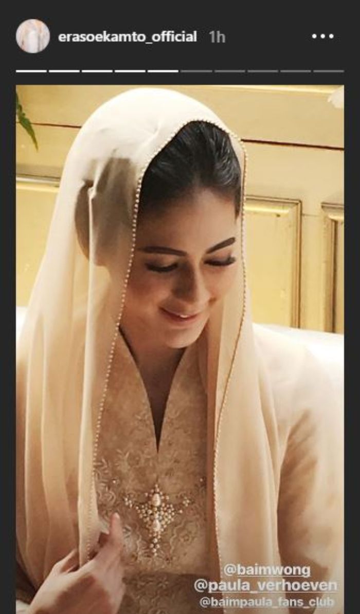 Potret cantik Paula Verhoeven di acara pengajian