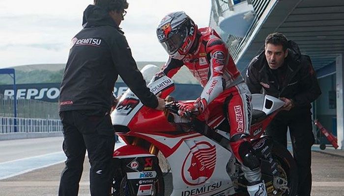 Dimas Ekky Pratama bersama Idemitsu Honda Team Asia di Moto2 
