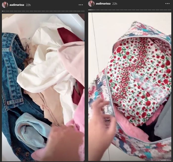 Audi Marissa menjual pakaian pribadinya