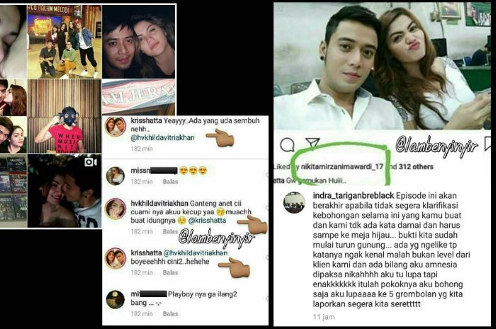 Akun Kriss Hatta diaktifkan kembali oleh hacker. Nikita Mirzani terlihat menyukai unggahan lama Kriss Hatta bersama Hilda.