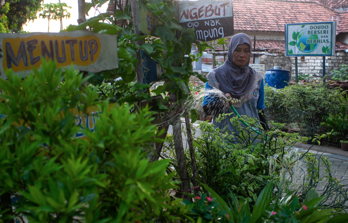 Desa Doudo mandiri ururan air.