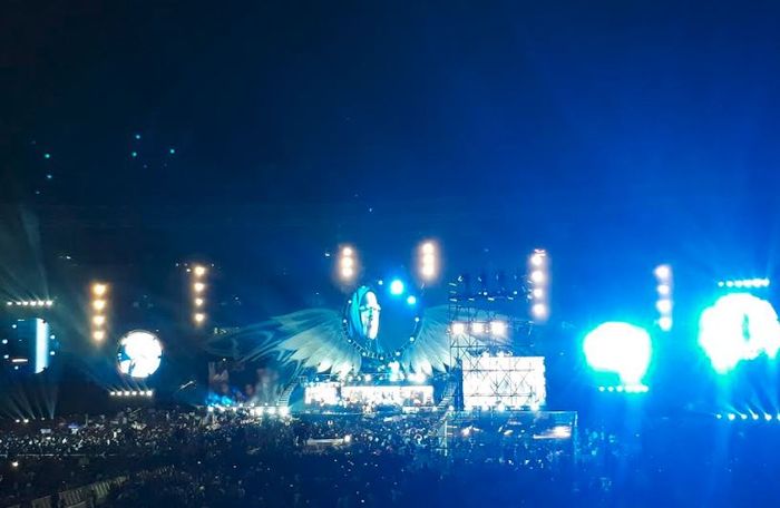 Konser ulang tahun Slank di Stadion Utama Gelora Bung Karno, Minggu (23/12/2018).