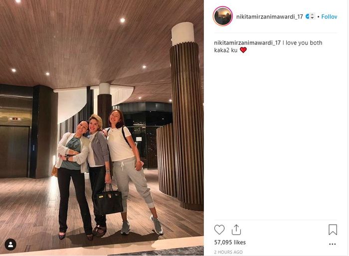 Postingan terbaru Nikita Mirzani tanpa hijab.