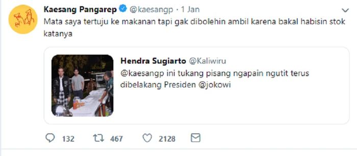 Twitter Kaesang Pangarep. Tertangkap Basah Nguntit Presiden Jokowi, Begini Pengakuan Kaesang Pangarep