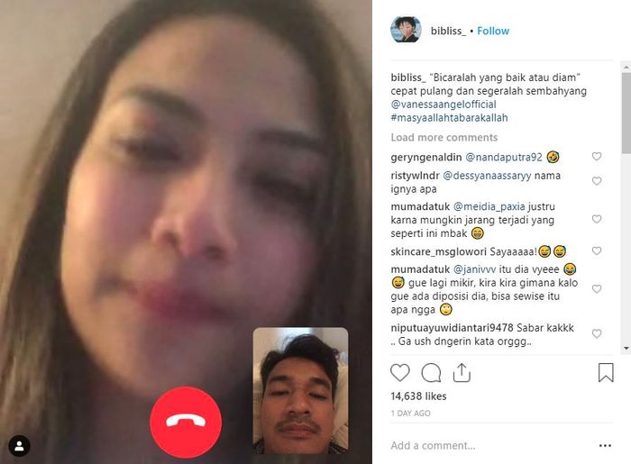 Bibi Ardiansyah, Kekasih Vanessa Angel bela mati-matian sang pacar yang sedang tersandung kasus prostitusi online