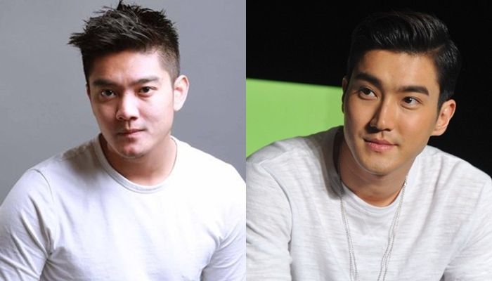 Boy William (kiri) dan Siwon 'Super Junior' (Kanan)