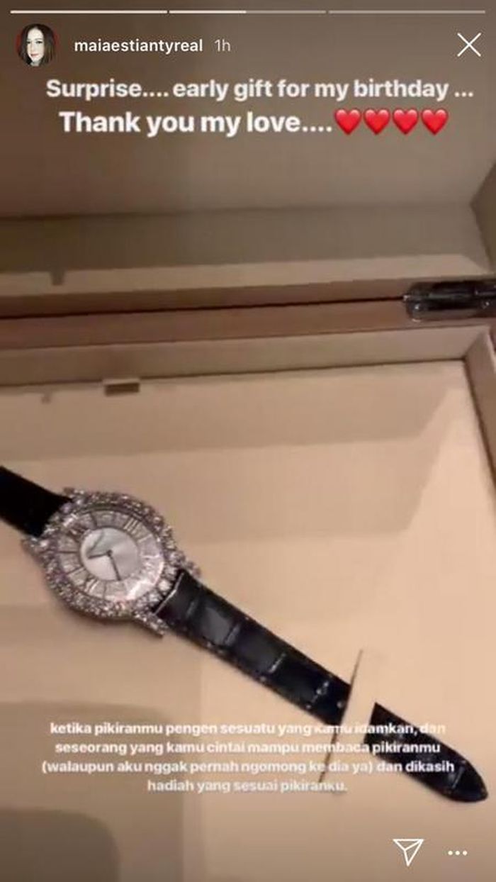Unggahan Instastory Maia Estianty, Sabtu (19/1/2019)