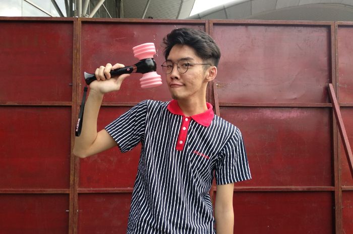 Geraldy C Tanusaputra, selebgram asal Yogyakarta, saat ditemui Grid.ID di&nbsp;ICE BSD, Tangerang Selatan