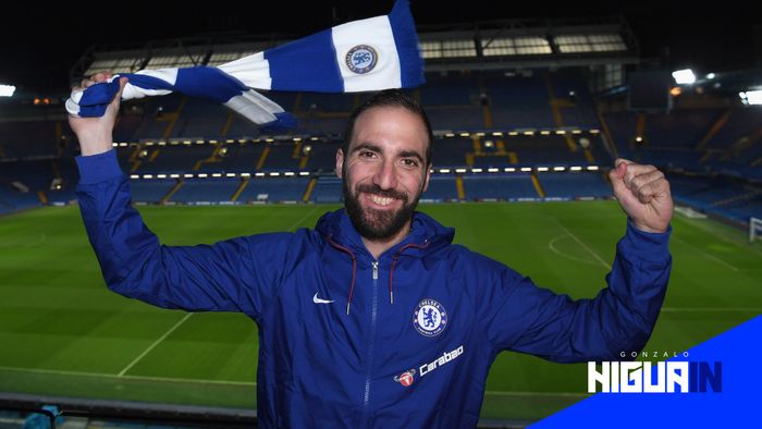 Penyerang anyar Chelsea, Gonzalo Higuain.