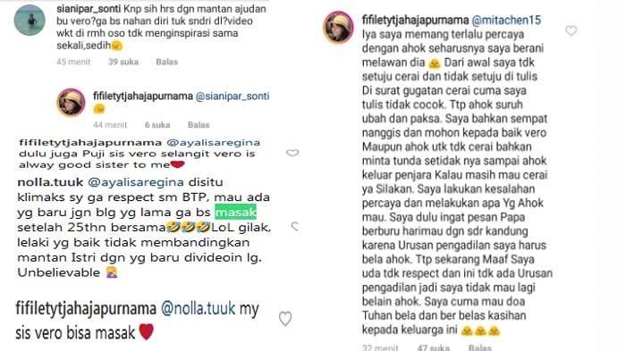 Unggahan Fifi Lety tentang Ahok