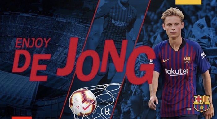 Gelandang baru Barcelona, Frenkie De Jong.