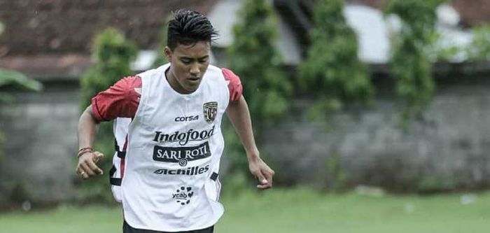 Bek kanan Bali United, I Made Andhika Wijaya.