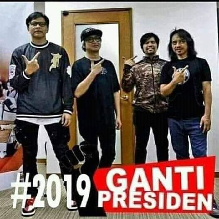 Foto band Gigi yang disalahgunakan oleh orang tak bertanggung jawab sebagai kampanye hitam.