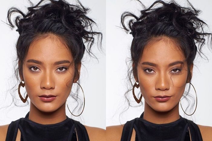 Tara Basro tampil natural dengan paduan warna cokelat