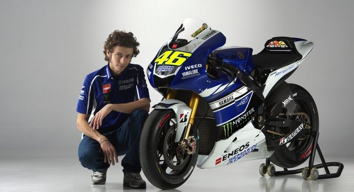 Livery Yamaha M1 tim pabrikan Yamaha pada tahun 2013.