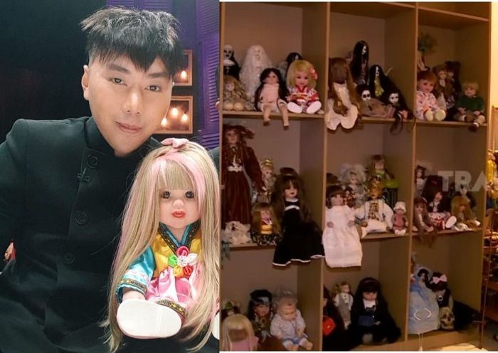 Koleksi boneka mistis di rumah Roy Kiyoshi yang disebut dengan istilah Gumanthong khas Thailand.