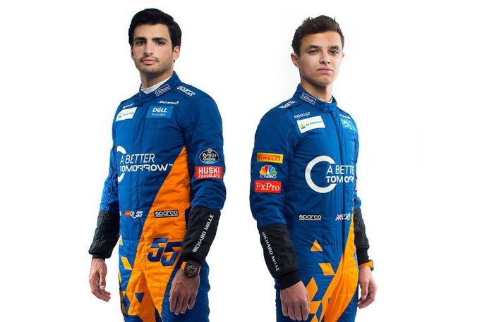 Dua pembalap McLaren, Carlos Sainz Jr., dan Landon Norris