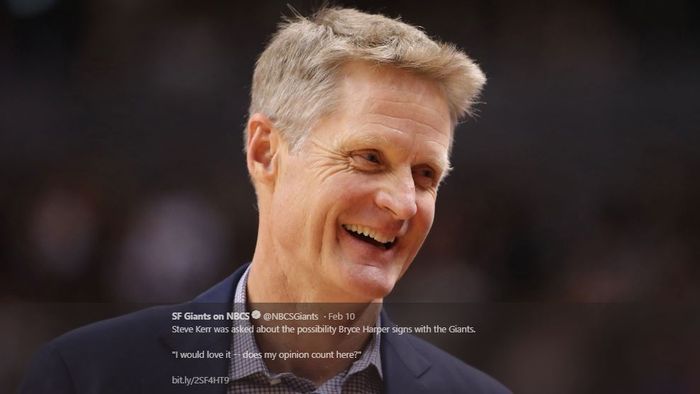 Pelatih Golden State Warriors, Steve Kerr.