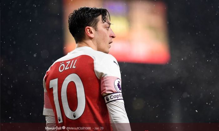 Gelandang Arsenal asal Jerman, Mesut Oezil.