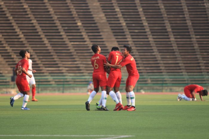 Pemain timnas U-22 Indonesia, M Luthfi Kamal, sukses mencetak gol ke gawang Vietnam dan Memastikan diri Lolos ke Partai Final Piala AFF U-22 2019