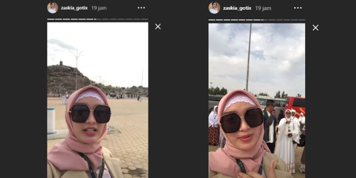 Unggahan Instagram Story milik Zaskia Gotik.