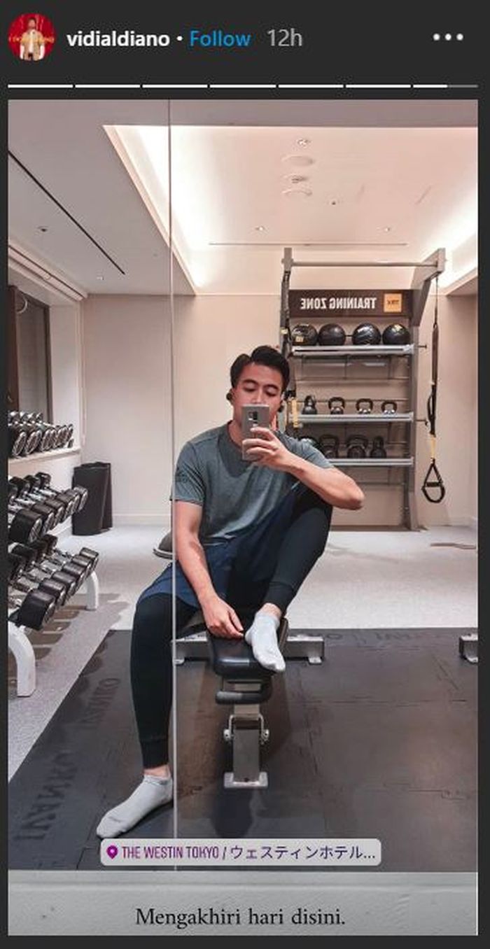 Tangakapan layar unggahan Vidi Aldiano.