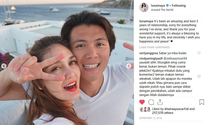 Postingan Luna Maya