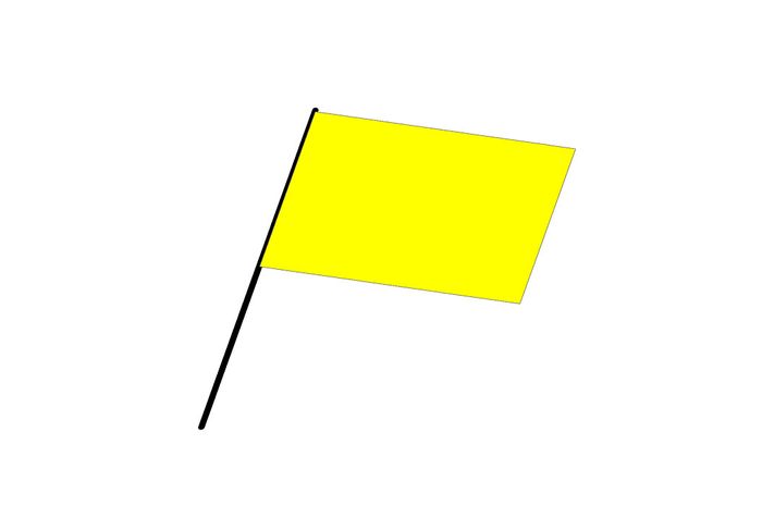 Bendera kuning.