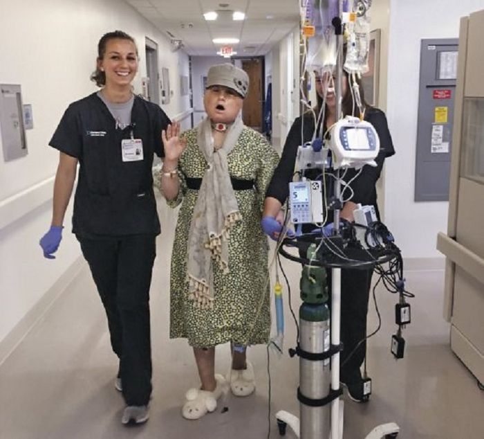 Katie Stubblefield pasca melakukan operasi