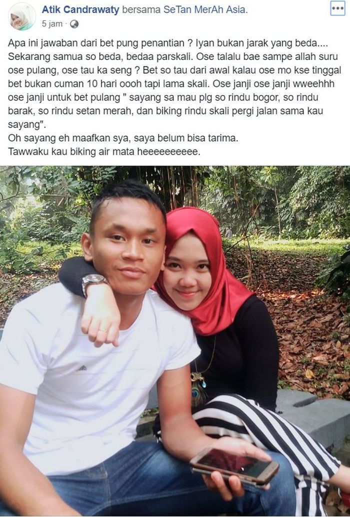 Unggahan Atik Candrawaty.