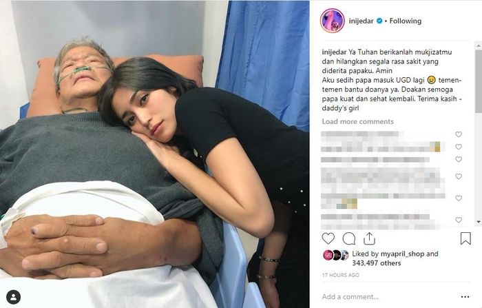 Unggahan Instagram Jessica Iskandar.