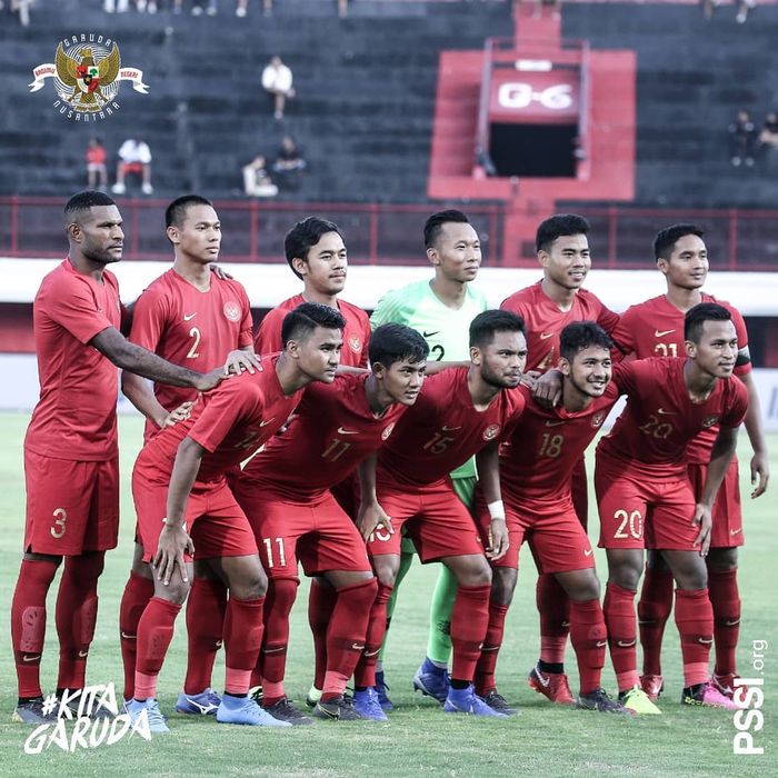 Skuat timnas U-23 Indonesia dalam persiapan menuju kualifikasi Piala Asia U-23 2020.