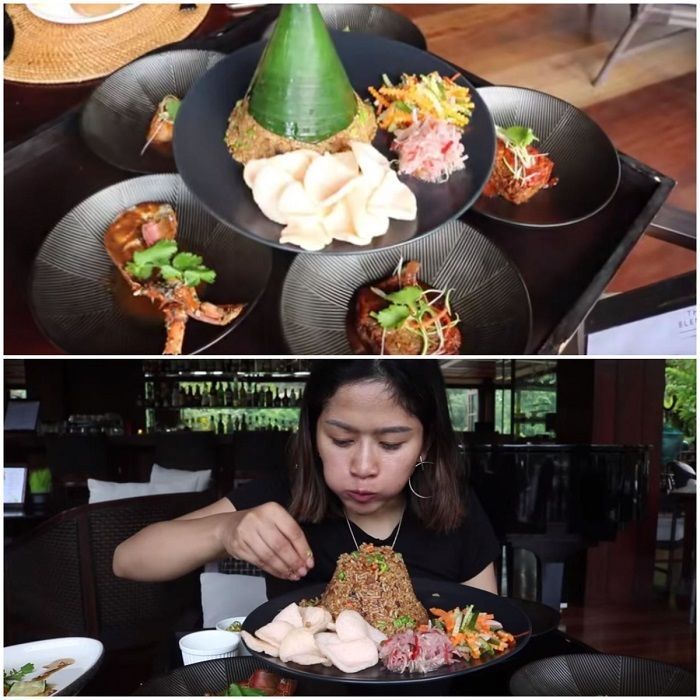 Tampilan nasi goreng seharga Rp1 juta