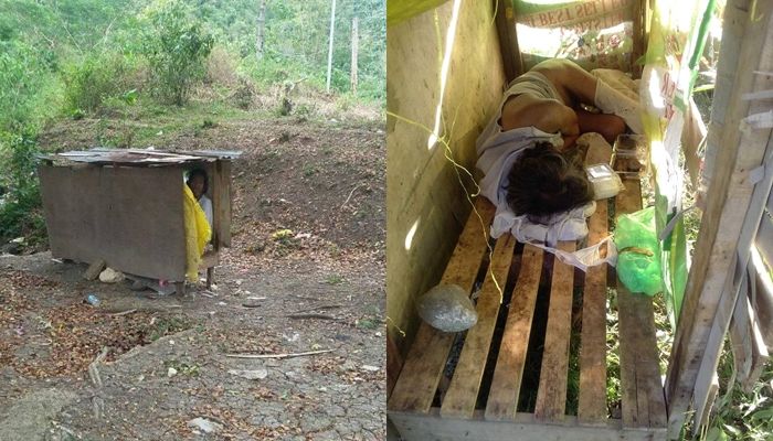 Miris! Ditolak Keluarganya Karena Bau, Kakek ini Harus Tinggal di Kotak Kayu yang Tak Layak