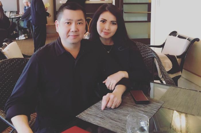 Hary Tanoesoedibjo dan istrinya Liliana Tanoesudibjo.